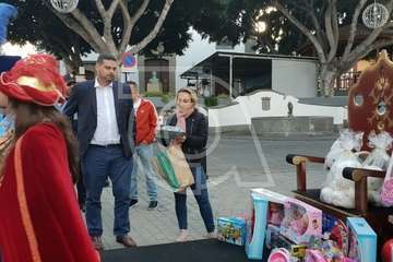 Desangelada clausura de la campaña de recogida juguetes en Telde (Foto Antonio Alí y TA)